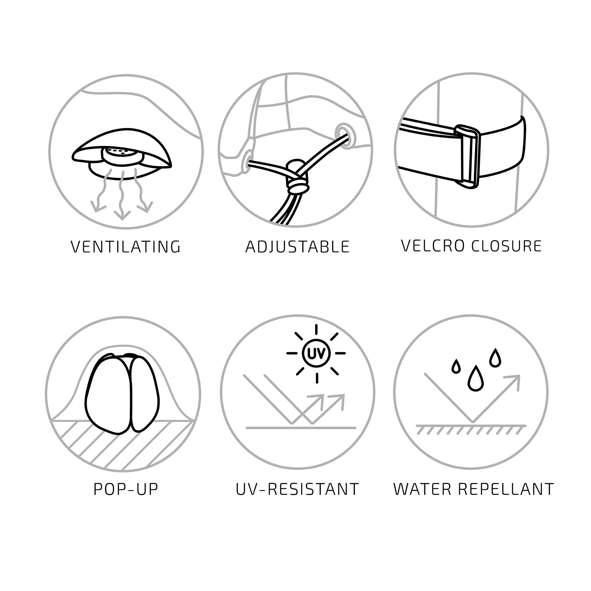 Luxury – Schutzhülle für runden Gartentisch Ø180 cm mit 4 Stühlen, schwarz